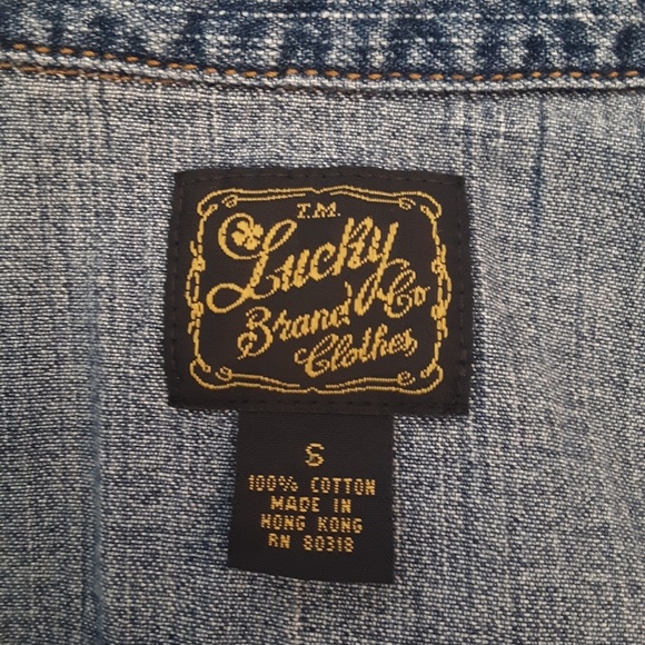 LUCKY BRAND Denim Jean Jacket S - Picture 3 of 5